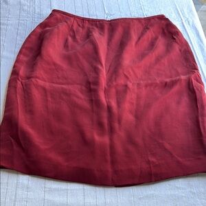 Style & Co. Red A-Line Knee-Length Skirt